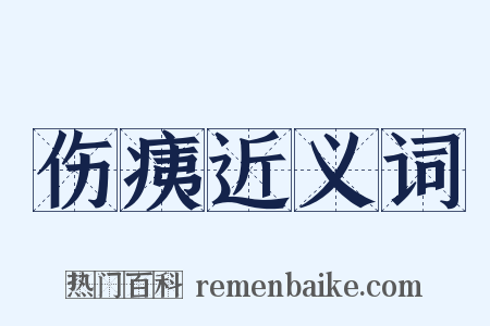 伤痍近义词是什么意思的图片